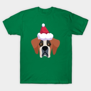 Funny Saint Bernard Dog Christmas 2020 Dog Lover Christmas T-Shirt